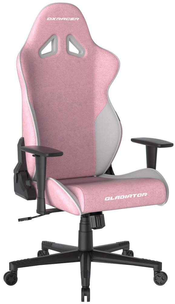 herní židle DXRacer GLADIATOR růžovo-bílá, látková gallery main image