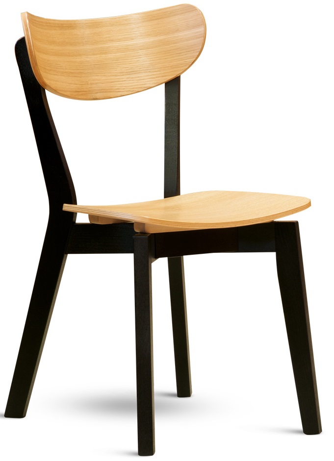 Jídelní židle NICO černá / dub