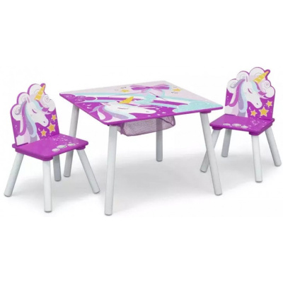 Detský stôl so stoličkami UNICORN