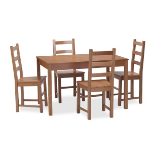Jedálenský set stôl GASTRO / stolička RUSTICA jelša