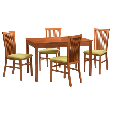 Jedálenský set stôl GASTRO / stoličky ANGELO čerešňa