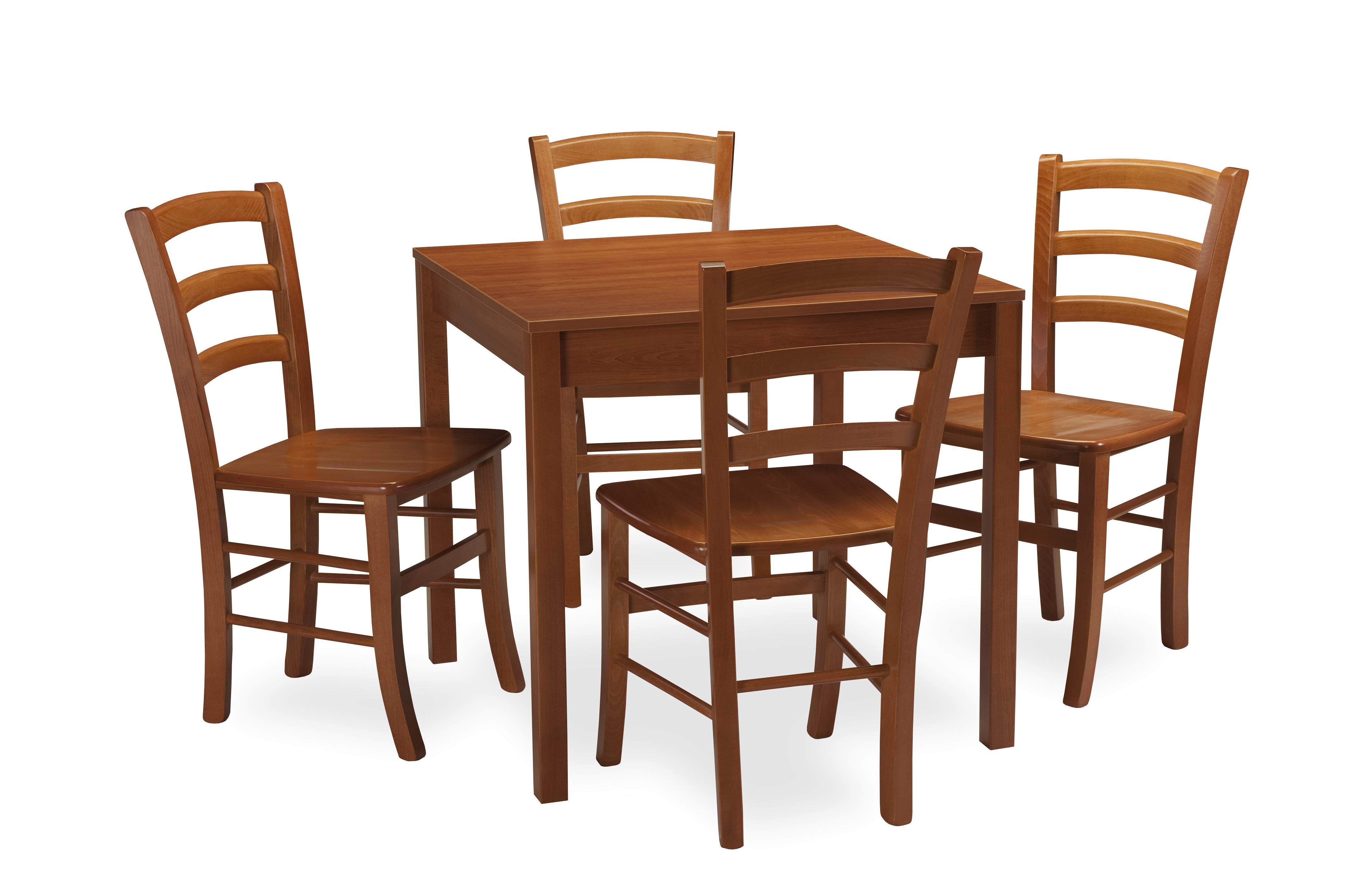 Levně MI-KO Jídelní set stůl GASTRO / židle VENEZIA třešeň