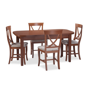 Jedálenský set stôl MAX / stolička GIGLIO čerešňa