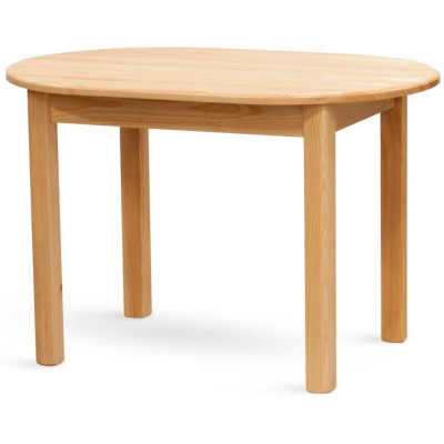 Jedálenský stôl PINO OVAL borovica masív