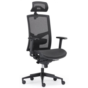 kancelárska stolička GAME ŠÉF s 3D PDH a podrúčkami, BLACK 27__