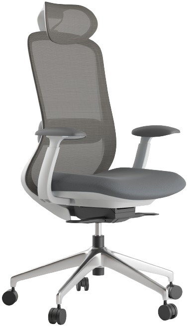 Levně MERCURY Kancelářská židle BESSEL šedý plast, světle šedá