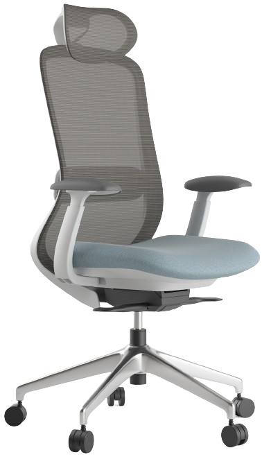 Levně MERCURY Kancelářská židle BESSEL šedý plast, modrá