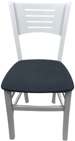 Levně MI-KO Set 4 ks jídelní židle ATALA LÁTKA Aquaclean Carabu šedá/bílé moření
