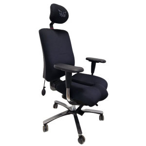 Kancelárska balančná stolička VITALIS BALANCE XL AIRSOFT, čierná, vzorkový kus BRATISLAVA