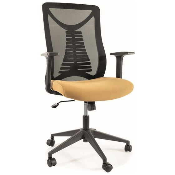 Kancelářská židle Q-330 černá/žlutá