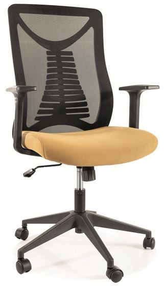 Kancelářská židle Q-330 černá/žlutá gallery main image