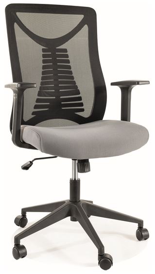 Levně SIGNAL Kancelářská židle Q-330 černá/šedá
