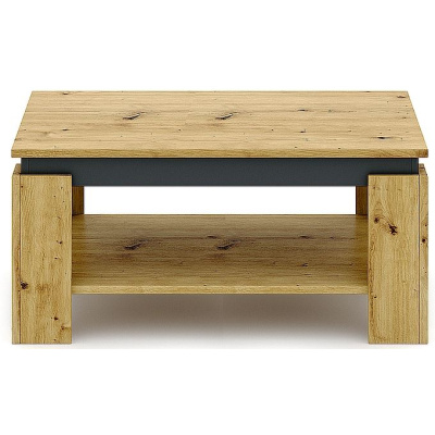 Konferenční stůl AGAVA 90 x 50 cm dub artisan / antracit