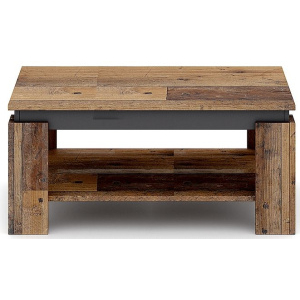 Konferenční stůl AGAVA 92 x 42 cm staré dřevo / antracit