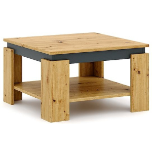 Konferenčný stôl AGAVA 68 x 68 cm dub artisan / antracit