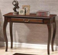 Rustikální odkládací stolek PADOVA 104 x 40 cm ořech tmavý