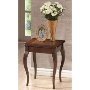 Rustikální odkládací stolek PADOVA 45 x 45 cm ořech tmavý