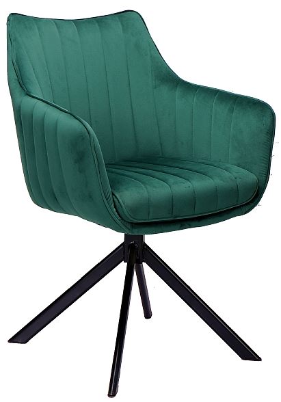 Levně SIGNAL Jídelní židle AZALIA VELVET zelená