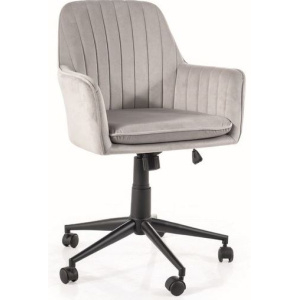 Kancelárska stolička Q-886 VELVET sivá