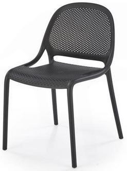 HALMAR Plastová židle K532 černá