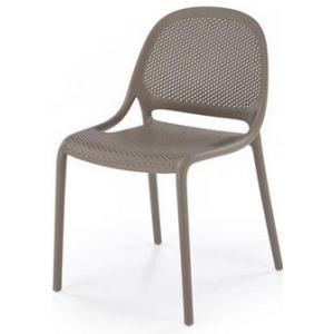 Plastová stolička K532 hnedá khaki