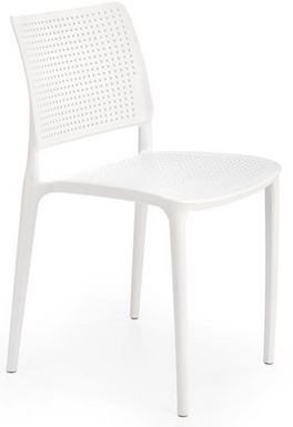 HALMAR Plastová židle K514 bílá