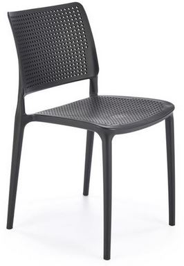 HALMAR Plastová židle K514 černá