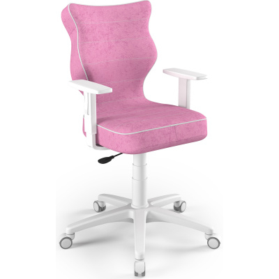 Detská stolička DUO White 6, ružová Visto VS08