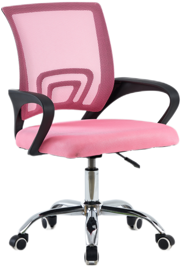 Kancelářská židle DEX 4 NEW růžová/ černá gallery main image