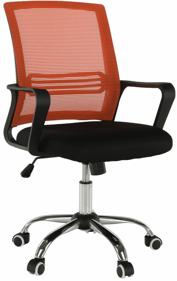 TEMPO KONDELA Kancelářská židle APOLO NEW, oranžová/ černá