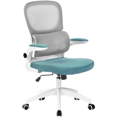 Kancelárska stolička RAMIRO, neomint/ biela