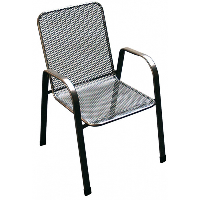 zahradní židle kovová SÁGA nízká U001
